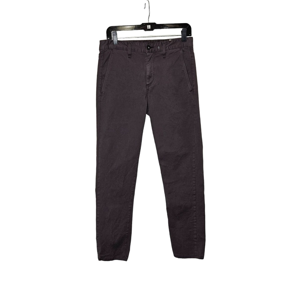 Rag & Bone Fit 1 Low-Rise Chino Men Grey Pants sz 30 Cotton Blend Japanese Twill